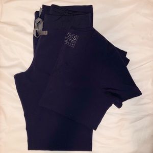 Navy Blue Figs Scrub Set - XS & XST